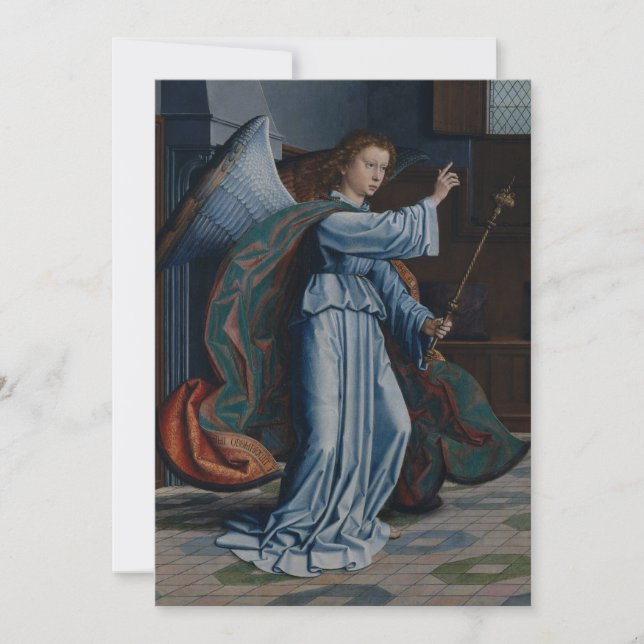 Archangel Gabriel by Gerard David Invitation (Front)