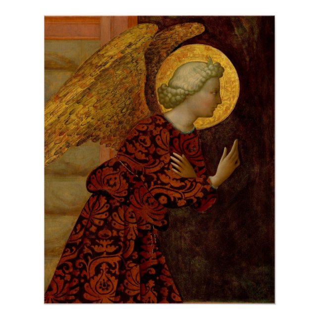 Archangel Gabriel by Masolino da Panicale Poster (Front)