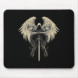 Archangel Gabriel Christian Angel Catholic Warrior Mouse Mat