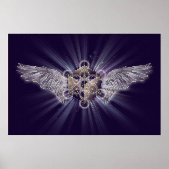 Archangel Metatron - Metatron's Cube Poster (Front)