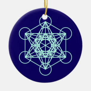 Archangel Metatron Sacred Geometry Circle Ornament