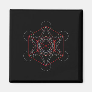 Archangel Metatrons Cube Sacred Geometry Spiritual Magnet