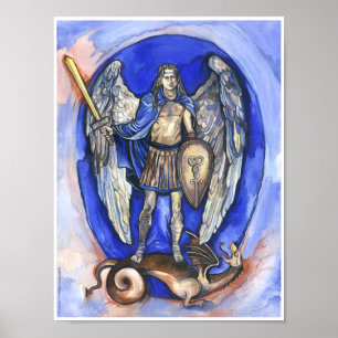 "Archangel Michael"-2, Poster 30.90 cm x 23.41 cm