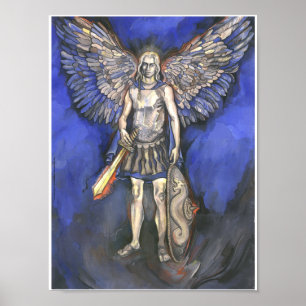 "Archangel Michael"-3, Poster 30.90 cm x 23.41 cm