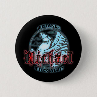 Archangel Michael 6 Cm Round Badge