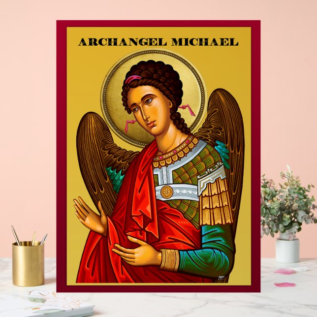 Archangel Michael Acrylic Sign (Wedding)