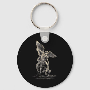 Archangel Michael Christian Streetwear Religious F Key Ring