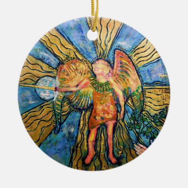 Archangel Michael Christmas Ornament (Front)