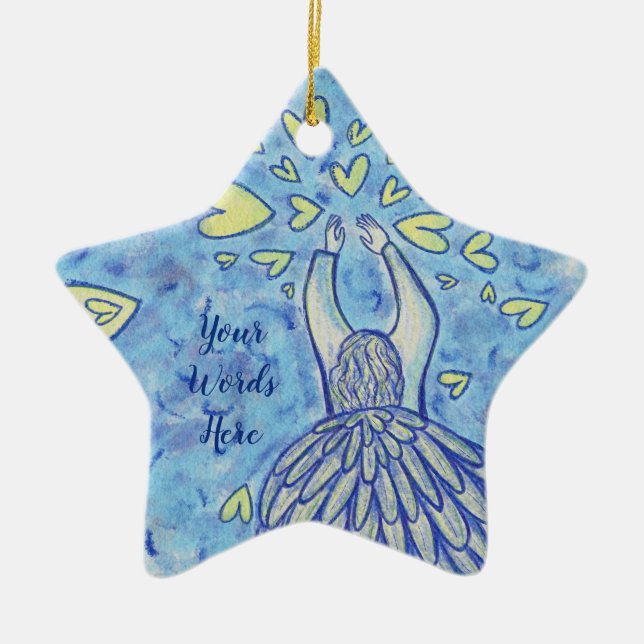 Archangel Michael Custom Holiday Gift Ornaments (Front)