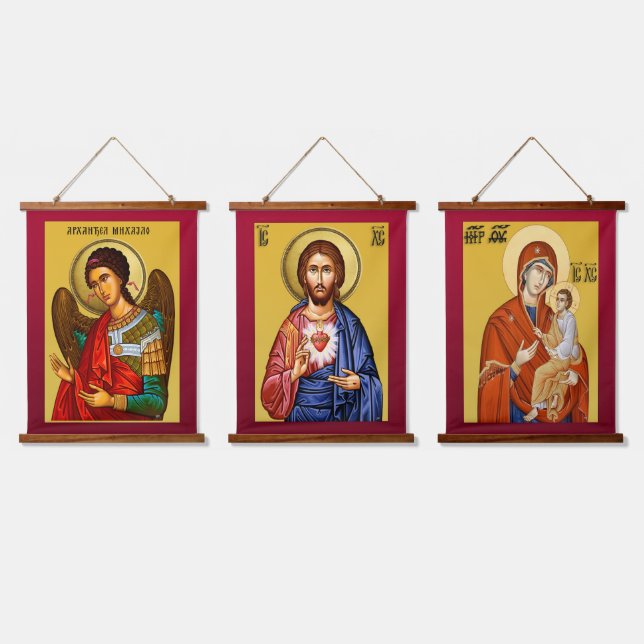 Archangel Michael Hanging Tapestry (Triple)