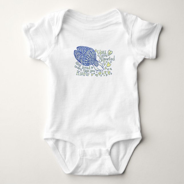 Archangel Michael Love & Support Baby Bodysuits (Front)