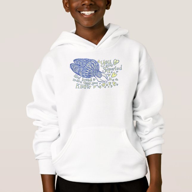 Archangel Michael Love & Support Custom Hoodie (Front)