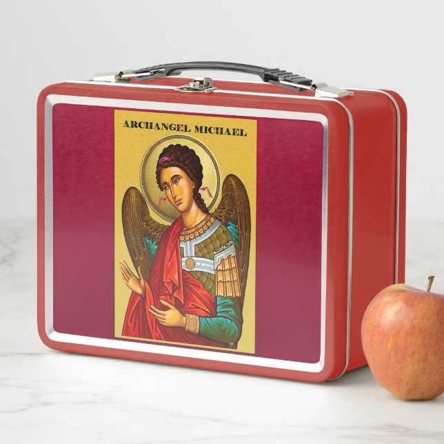 Archangel Michael Metal Lunch Box (In Situ)