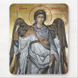 Archangel Michael Mouse Mat<br><div class="desc">Traditional Eastern Orthodox icon  of Saint Archangel Michael painted in Byzantine Style.</div>