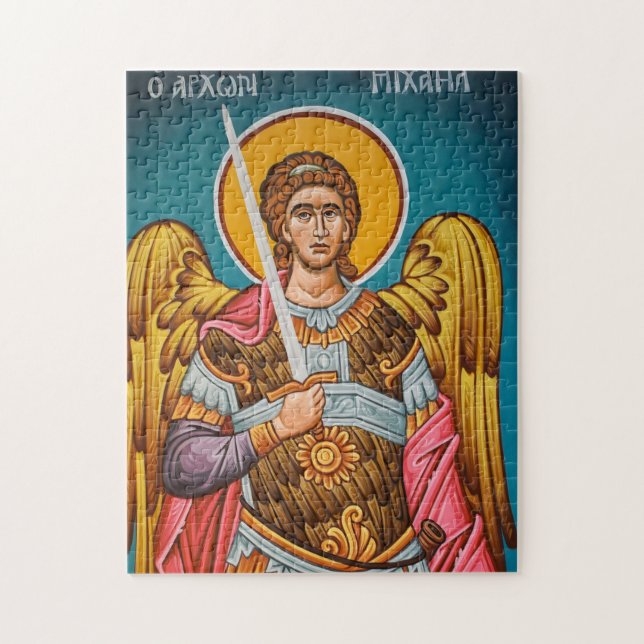 Archangel Michael Orthodox Christian Icon Jigsaw Puzzle (Vertical)