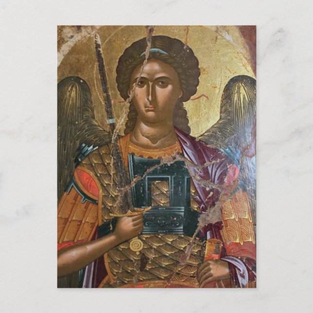 Archangel Michael Orthodox Christian Icon Postcard (Front)