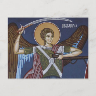 Archangel Michael Orthodox Icon Postcard
