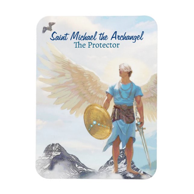 Archangel Michael Protection Angel Courage Saint Magnet (Vertical)
