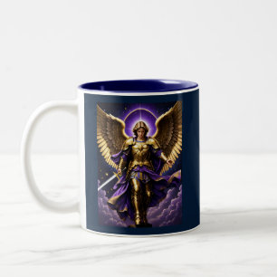 Archangel Michael Two-Tone Coffee Mug