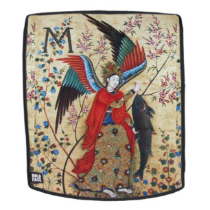 ARCHANGEL RAPHAEL AND FISH MONOGRAM BACKPACK