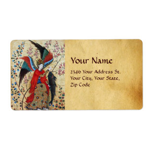 ARCHANGEL RAPHAEL AND FISH PARCHMENT