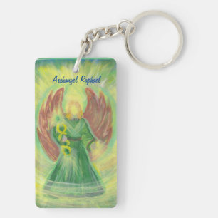 Archangel Raphael and Gabriel Key Ring