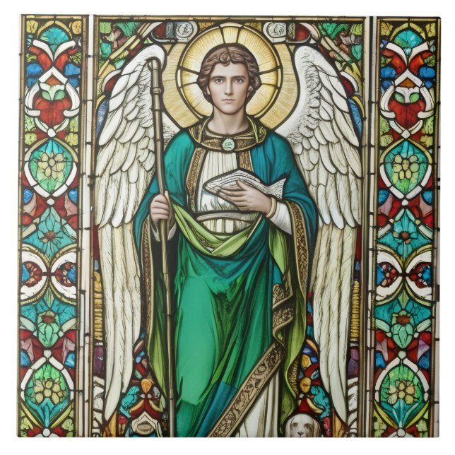 Archangel Raphael - Angel Raphael Tile (Front)