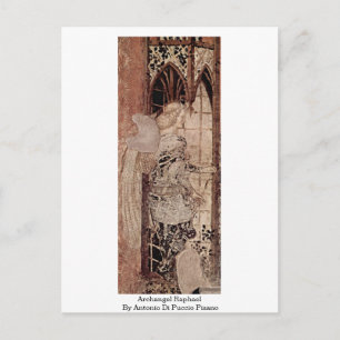 Archangel Raphael By Antonio Di Puccio Pisano Postcard