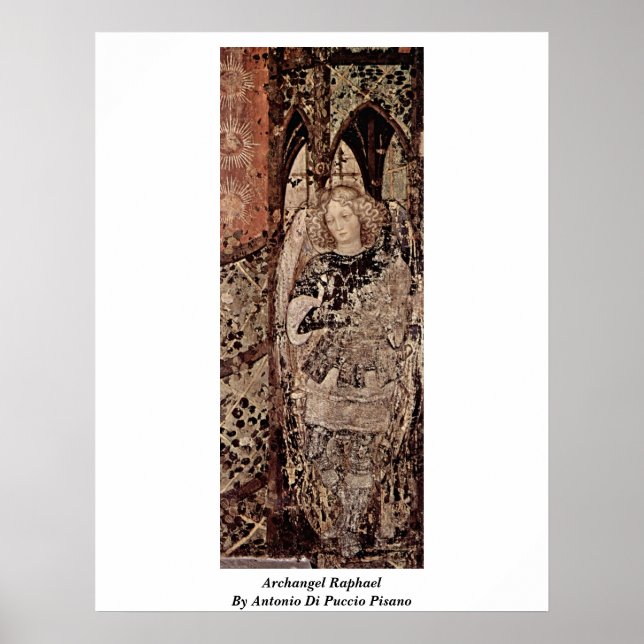 Archangel Raphael By Antonio Di Puccio Pisano Poster (Front)
