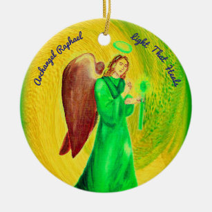Archangel Raphael Circle Ornament