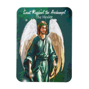Archangel Raphael Healer Angel Healing Saint Art Magnet