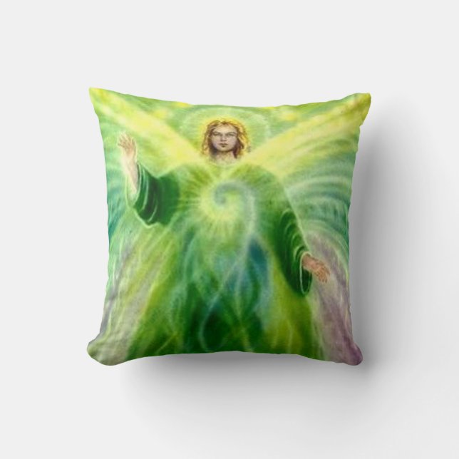 Archangel Raphael Healing Light Cushion (Front)
