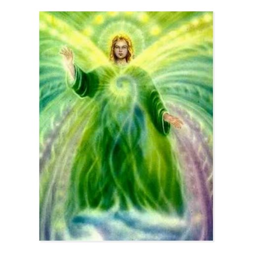 Image of Archangel Raphael Healing Light Postcard