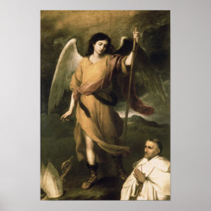 Archangel Raphael with Bishop Domonte Poster