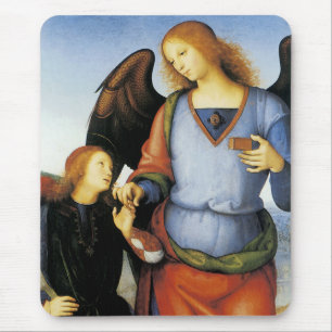 Archangel Raphael with Tobias Mouse Mat