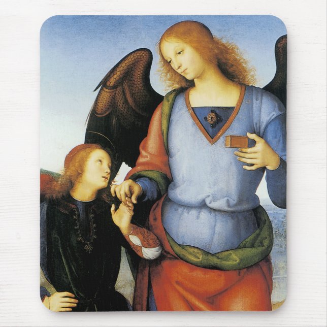 Archangel Raphael with Tobias Mouse Mat (Front)