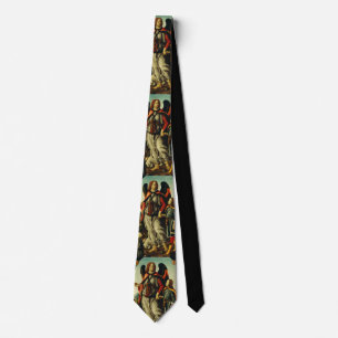 Archangel Raphael with young man Tobias Tie