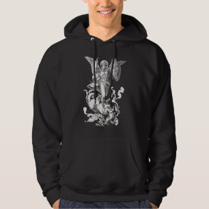 Archangel Saint Michael Fighting the Dragon Cathol Hoodie