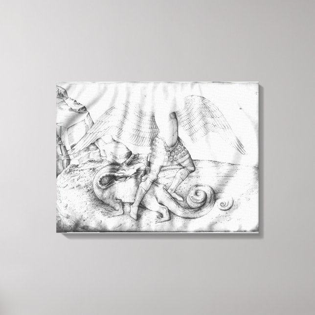 Archangel St. Michael, c.1450 Canvas Print (Front)