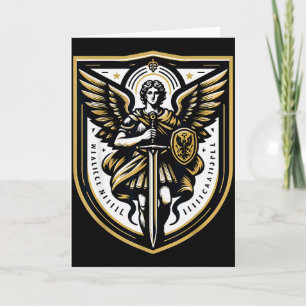 Archangel St Michael Christian  Card
