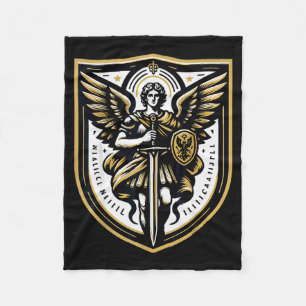 Archangel St Michael Christian Fleece Blanket