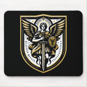 Archangel St Michael Christian Mouse Mat