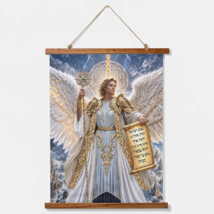 Archangel Uriel: Celestial Guardian of Light Hanging Tapestry