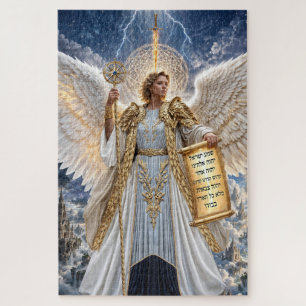 Archangel Uriel: Celestial Guardian of Light Jigsaw Puzzle