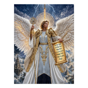 Archangel Uriel: Celestial Guardian of Light Poster
