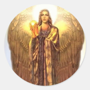 Archangel Uriel Classic Round Sticker