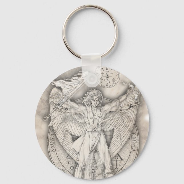 Archangel Uriel Keychain (Front)
