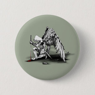 ArchAngel Warrior 6 Cm Round Badge