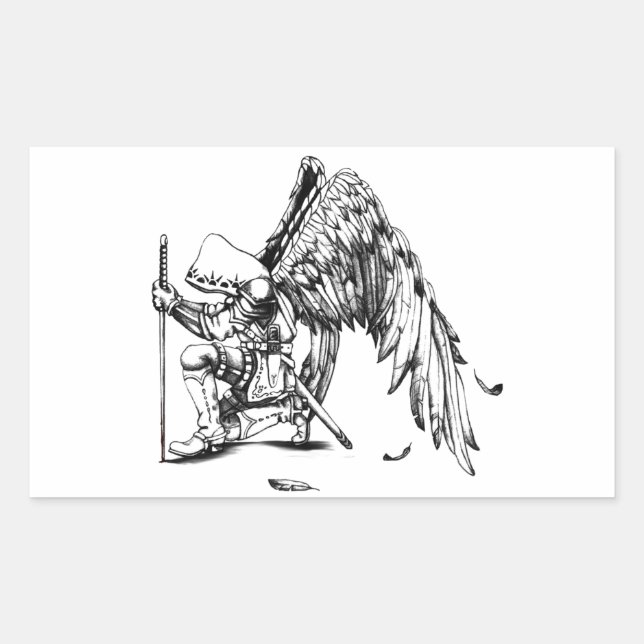ArchAngel Warrior Rectangular Sticker (Front)