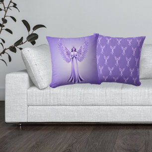 Archangel Zadkiel Double Sided Purple Cushion